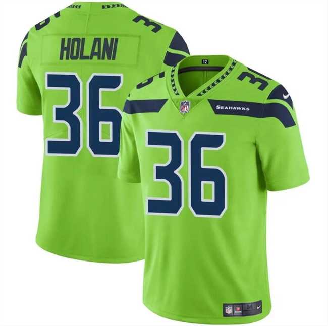 Men & Women & Youth Seattle Seahawks #36 George Holani Green Vapor Limited Football Stitched Jersey->seattle seahawks->NFL Jersey